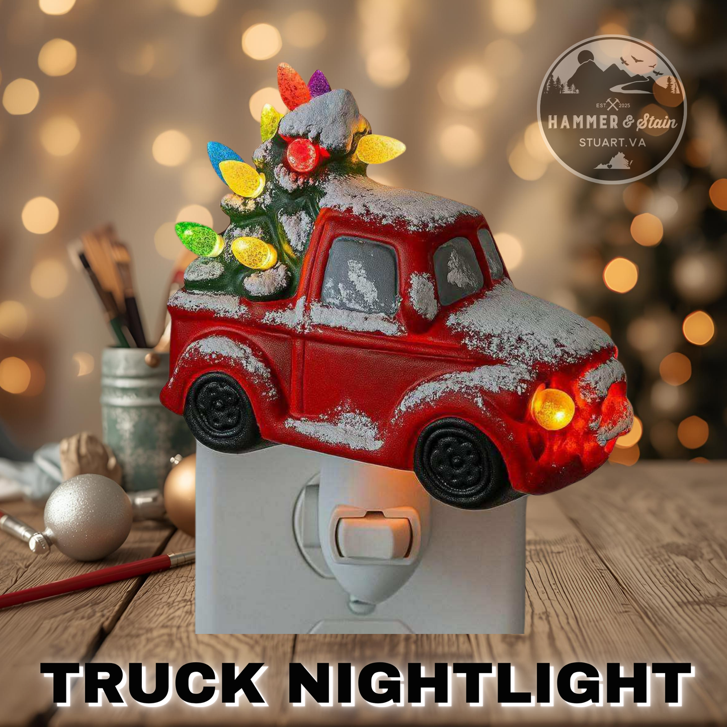 12/09/25 Paint Your Own Ceramic Christmas Nightlight @ 6:30PM - Holly Springs Ruritan