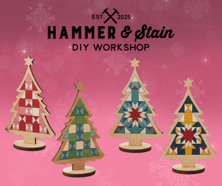 12/05/25 Barn Quilt Christmas Trees (11am) at Primitive Coffee