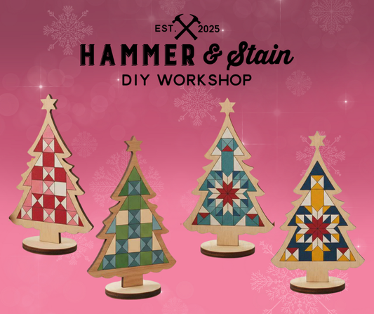 12/05/25 Barn Quilt Christmas Trees (11am) at Primitive Coffee
