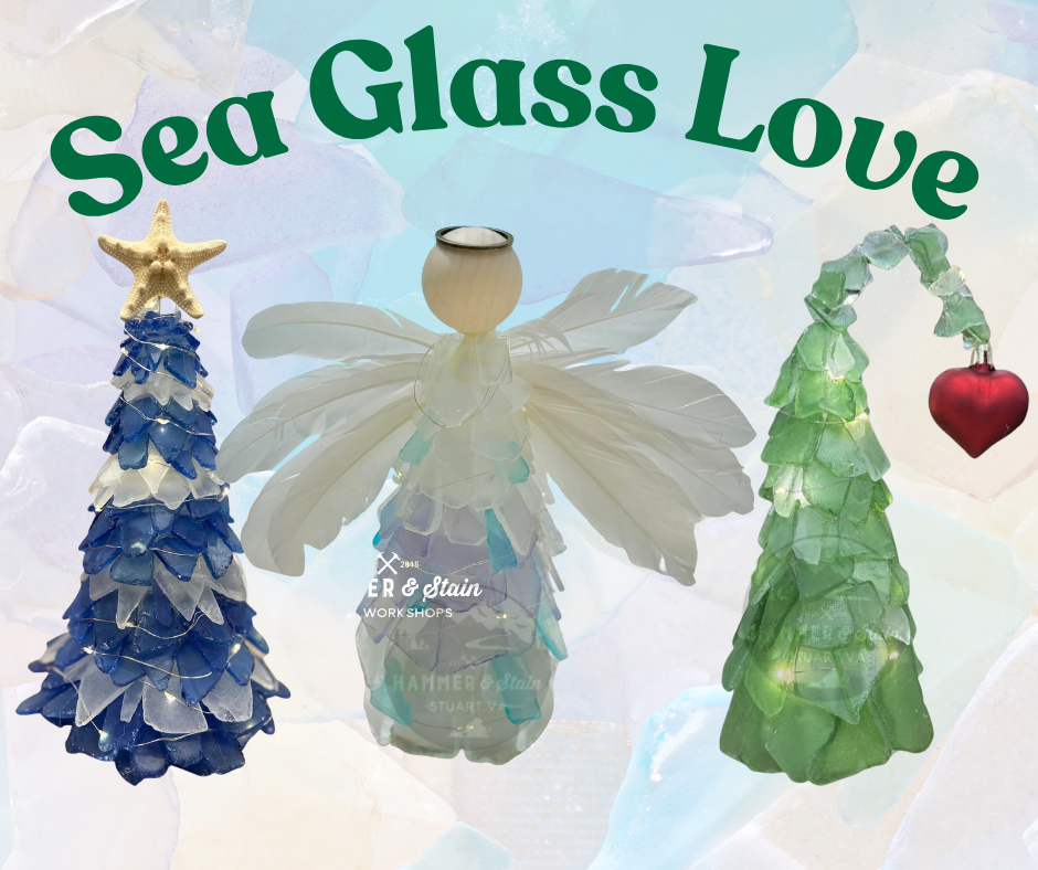 12/02/25 Handcrafted Sea Glass Trees at Spencer Penn (6pm-8pm)