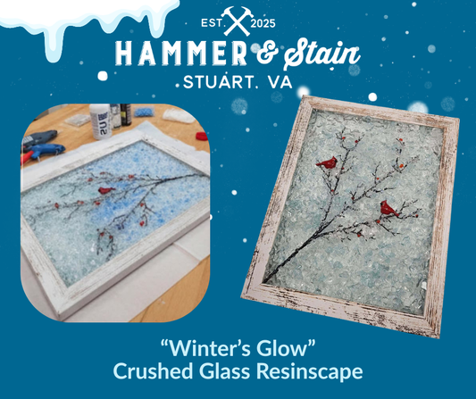 01/24/26 "Winter's Glow" Crushed Glass Resinscape at Spencer-Penn 2:00PM